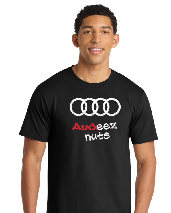 Audeez Nuts - Parody Audi T-Shirt - Image 2