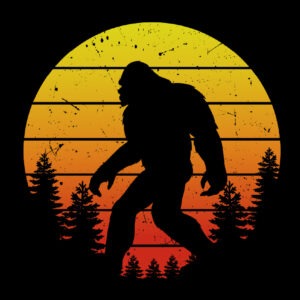 Big Foot Yeti Sunset Shirt