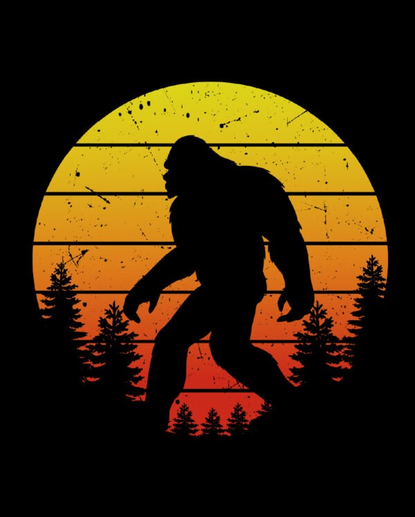 Big Foot Yeti Sunset Shirt