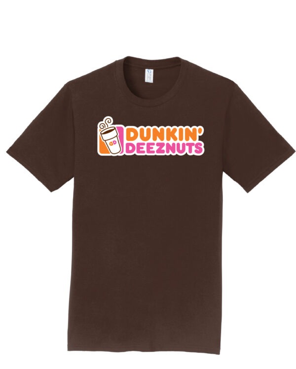 Dunkin Deez Nuts Shirt - Funny Dunkin Donuts Parody T-Shirt - Image 3