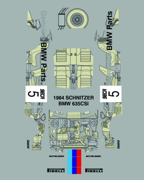 Rapid Terrier 1984 Schnitzer BMW 635CSI Decal Shirt