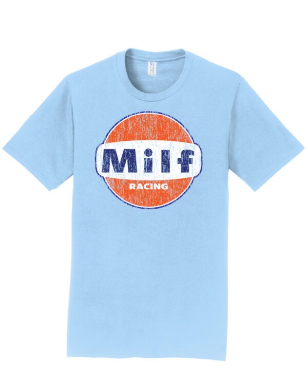 MILF Racing Shirt - Funny Gulf Parody T-Shirt - Image 3