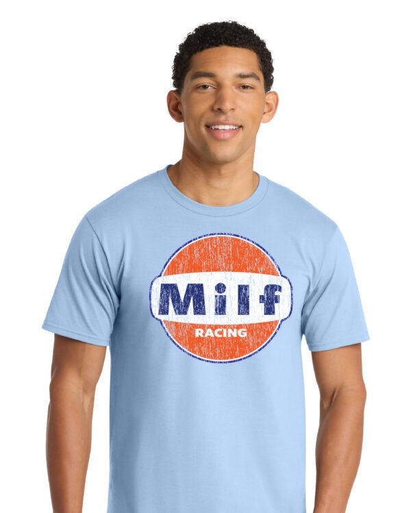 MILF Racing Shirt - Funny Gulf Parody T-Shirt - Image 2