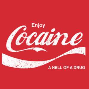 Cocal Cola Cocaine Parody Logo Shirt