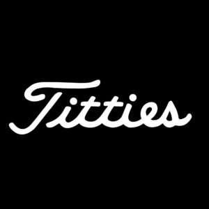 Titties: Titleist Golf Parody Logo Shirt