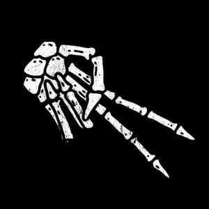 Motorcycle Skeleton Finger Peace Wave Shirt