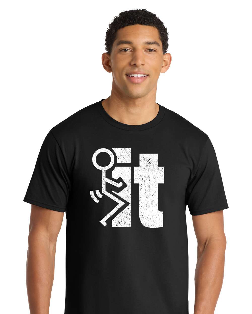Stick Figure Humping The Word It: Fuck It Shirt - Image 2